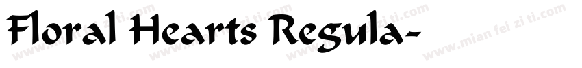 Floral Hearts Regula字体转换